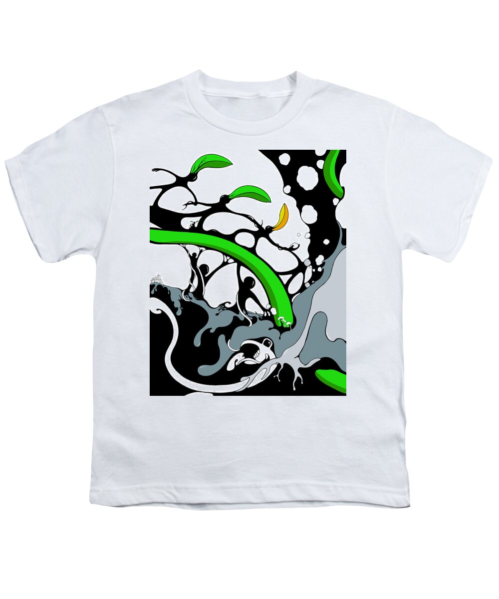 Water Youth T-Shirt featuring the drawing Cultivate by Craig Tilley