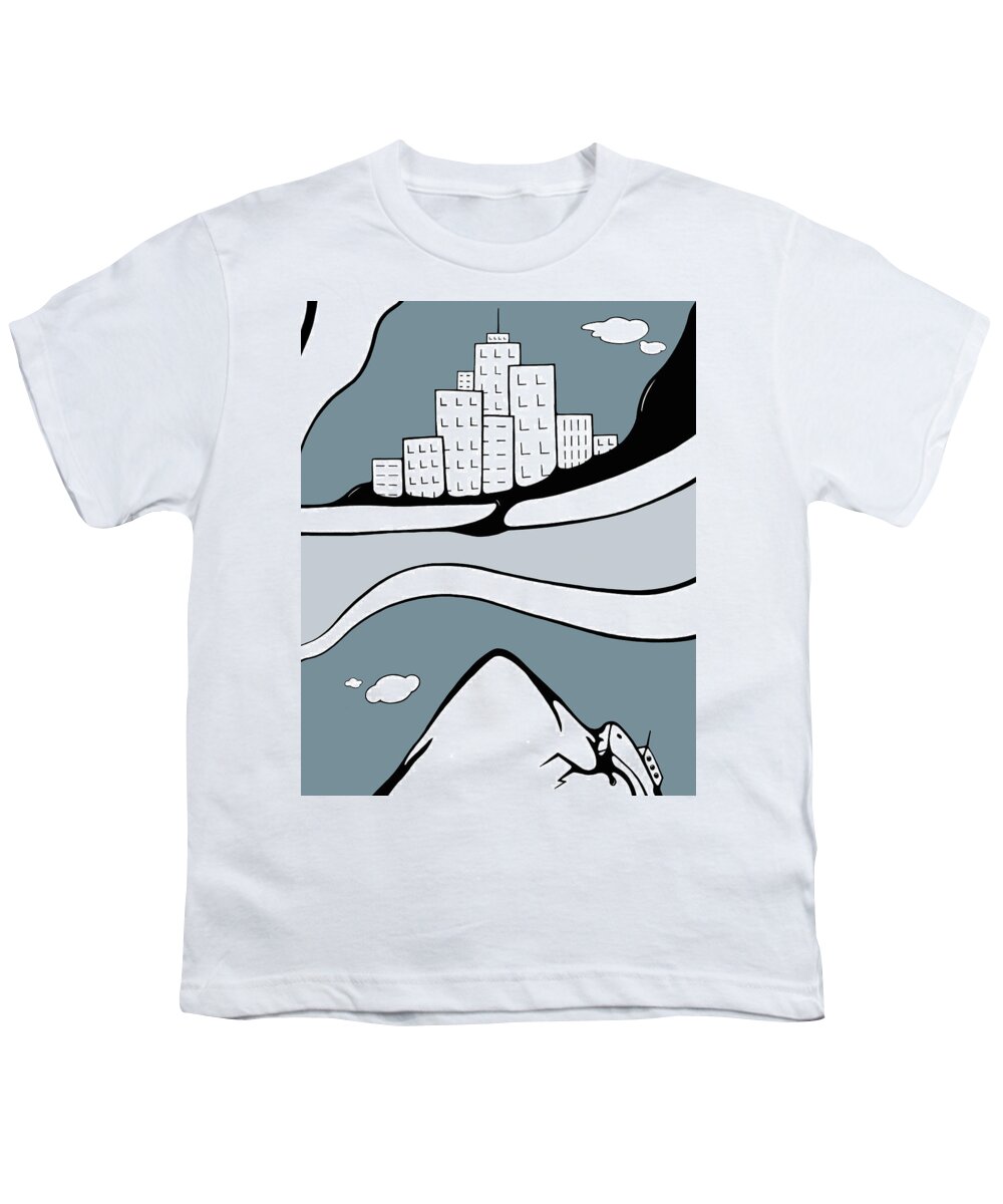 Climate Change Youth T-Shirt featuring the drawing Decoy by Craig Tilley