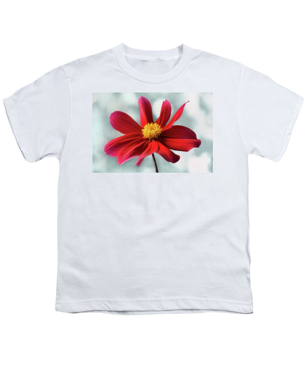 Dahlia Youth T-Shirt featuring the photograph Delightful Dahlia by Terence Davis