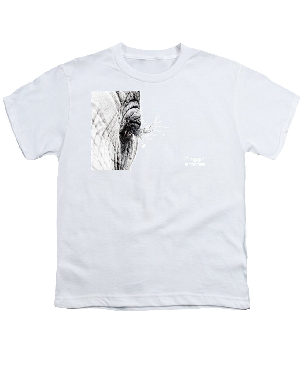 Elephant Youth T-Shirt featuring the photograph Elephant eye by Jane Rix