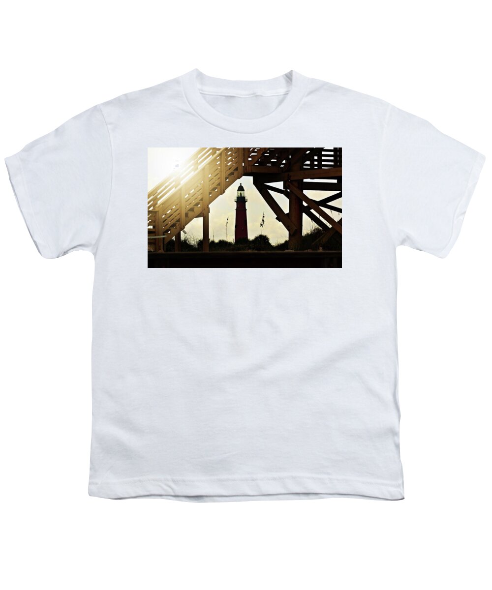 Lighthouse Youth T-Shirt featuring the photograph Emerosa by Carolyn Mickulas