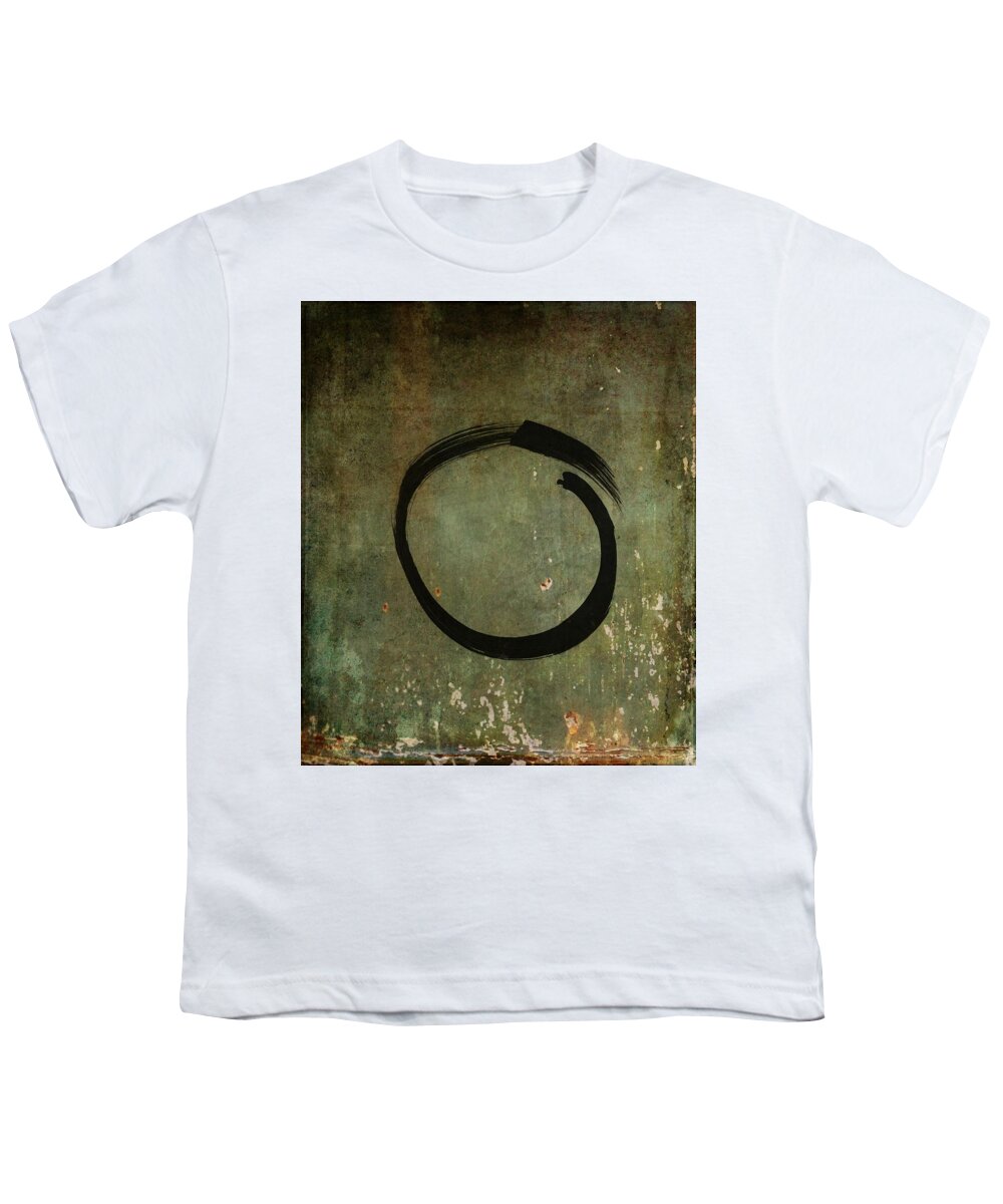 Enso Youth T-Shirt featuring the painting Enso #6 - As Time Goes By by Marianna Mills