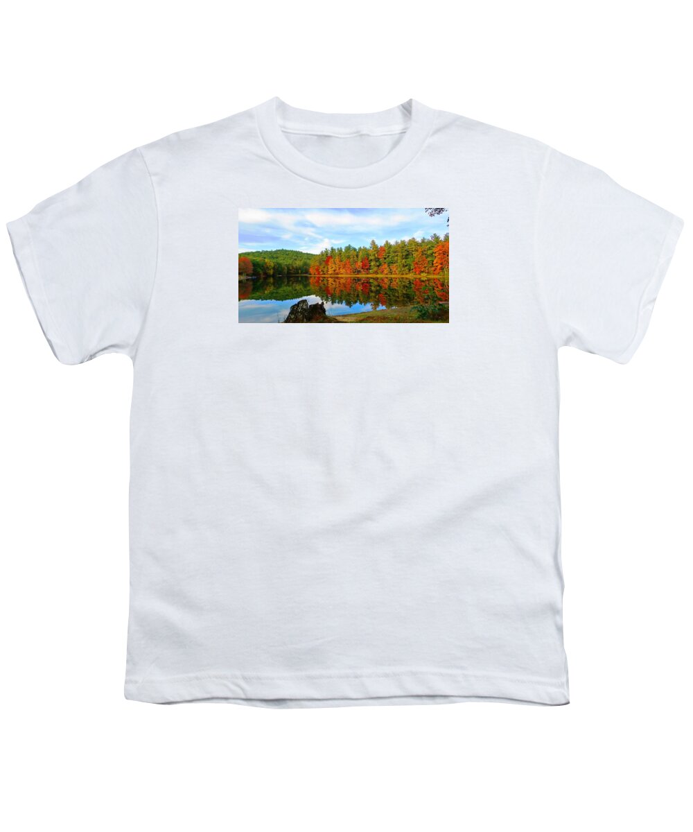 Autumn Youth T-Shirt featuring the photograph Fall is Coming by Mike Breau