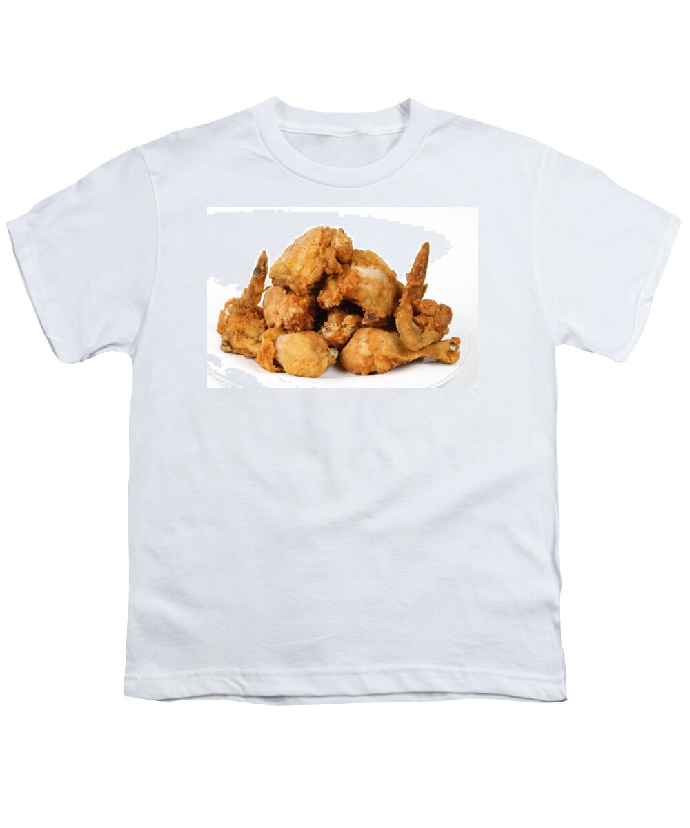 Food Youth T-Shirt featuring the photograph Fine Art Fried Chicken Food Photography by James BO Insogna