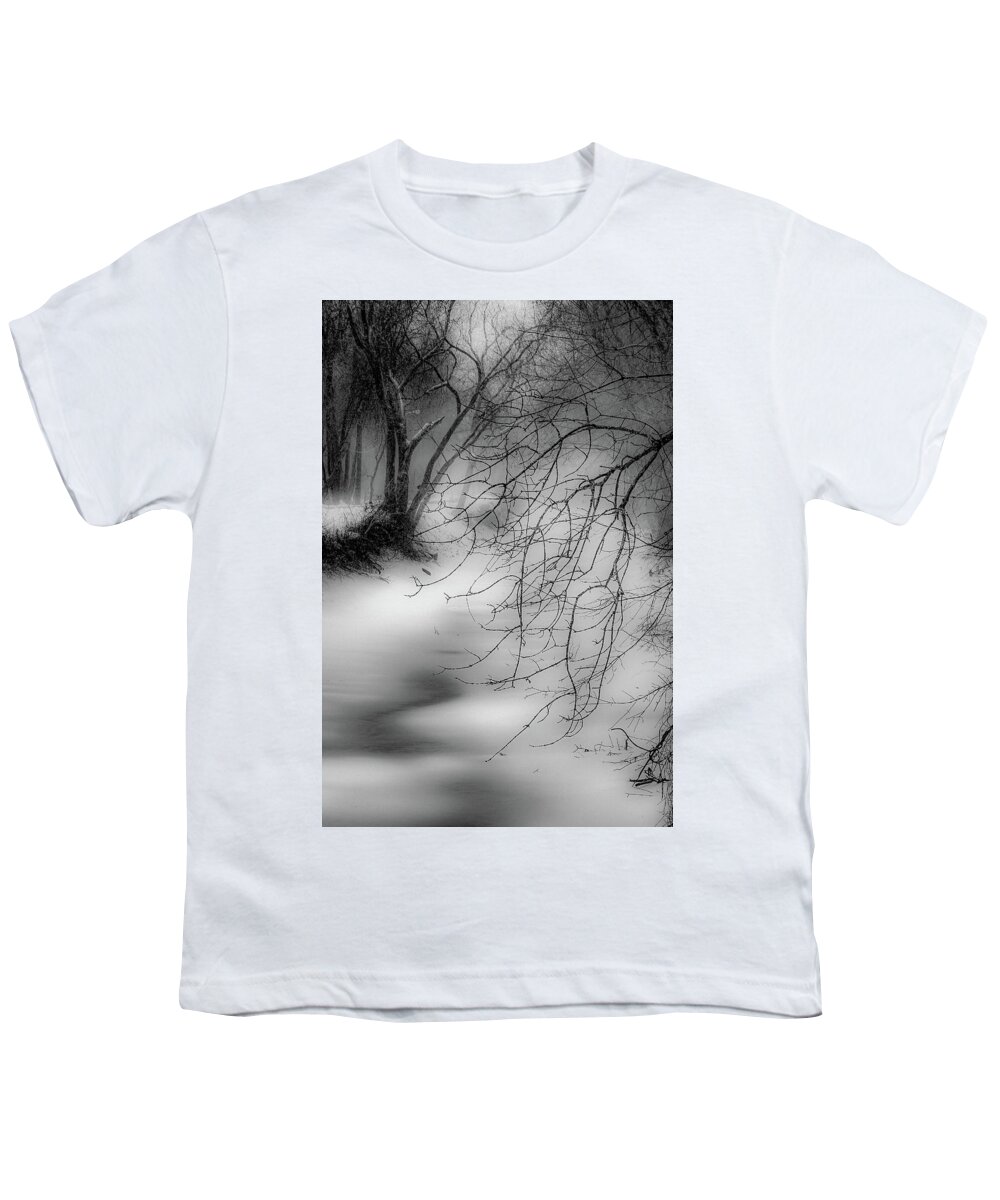  Youth T-Shirt featuring the photograph Foggy Feeder by Kendall McKernon