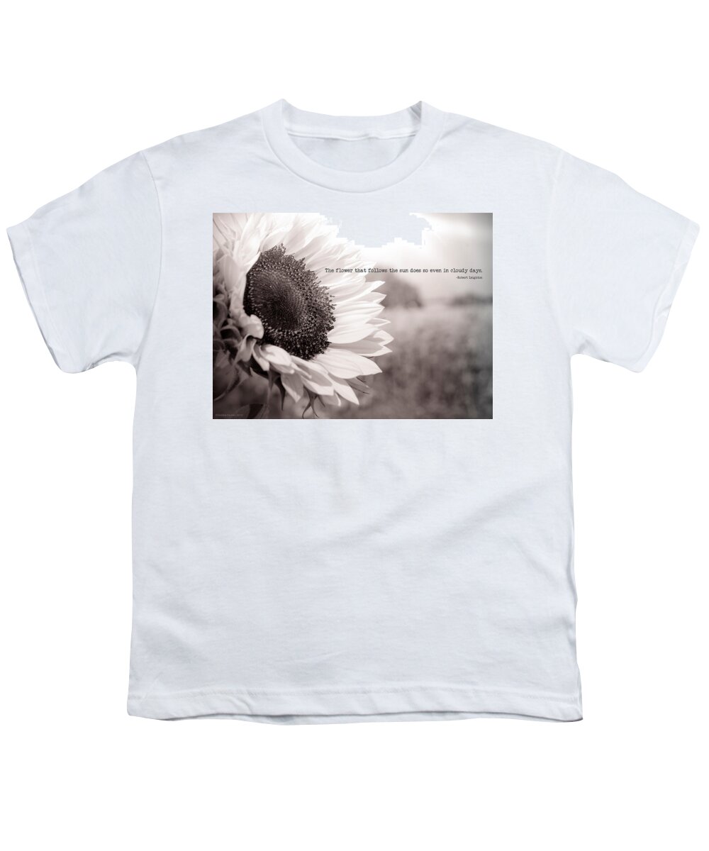 Sunflower Youth T-Shirt featuring the photograph Follow the Sun by Debbie Karnes