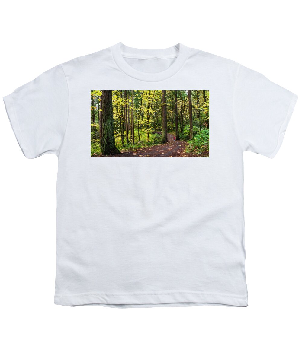 Trees Youth T-Shirt featuring the photograph Forest Pathway by John Christopher