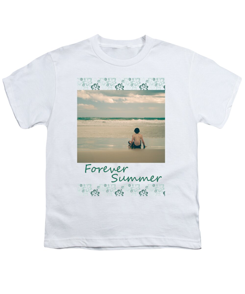Surf Youth T-Shirt featuring the photograph Forever Summer 7 by Linda Lees