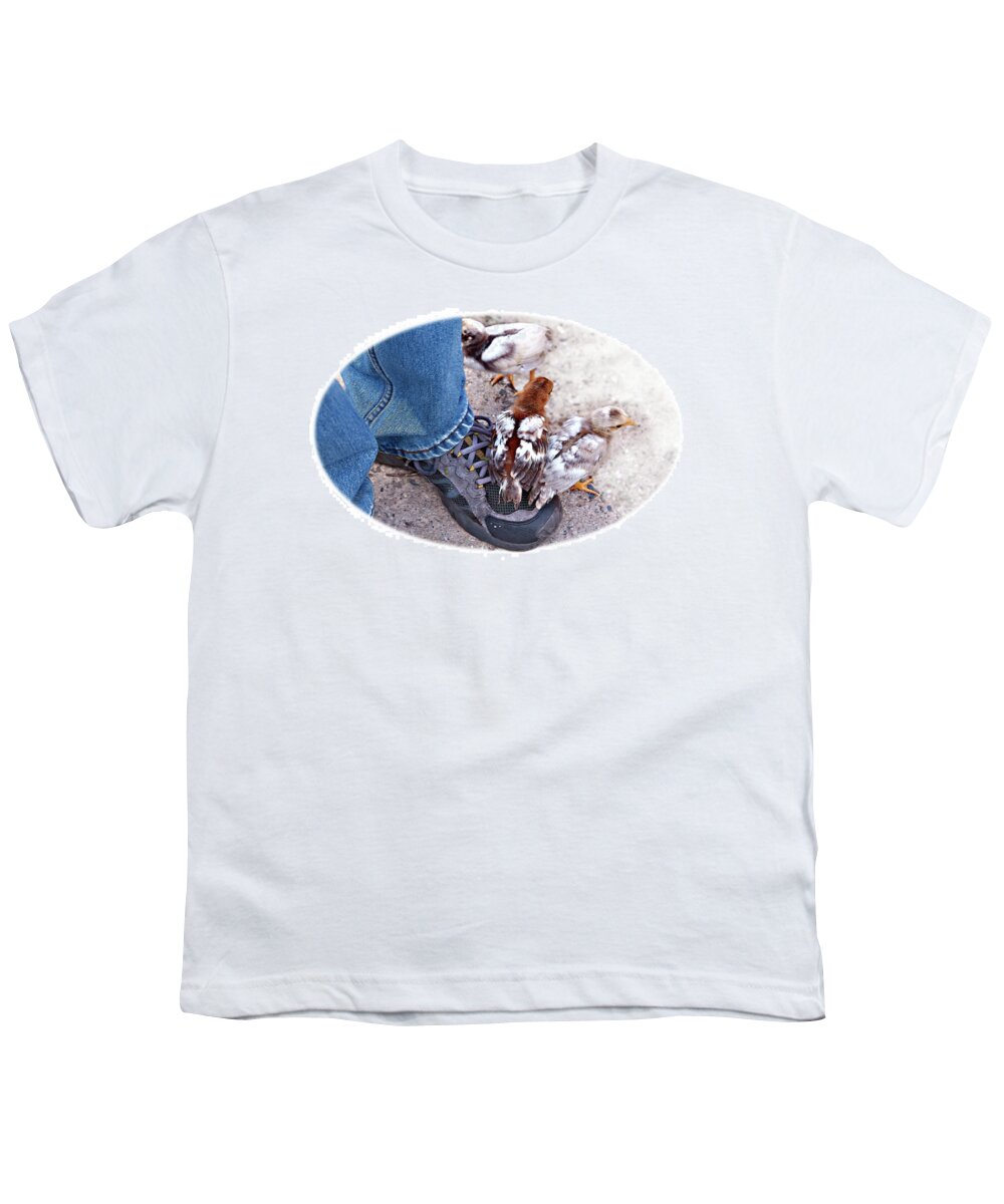 Chicken Youth T-Shirt featuring the photograph Friends by Tatiana Travelways
