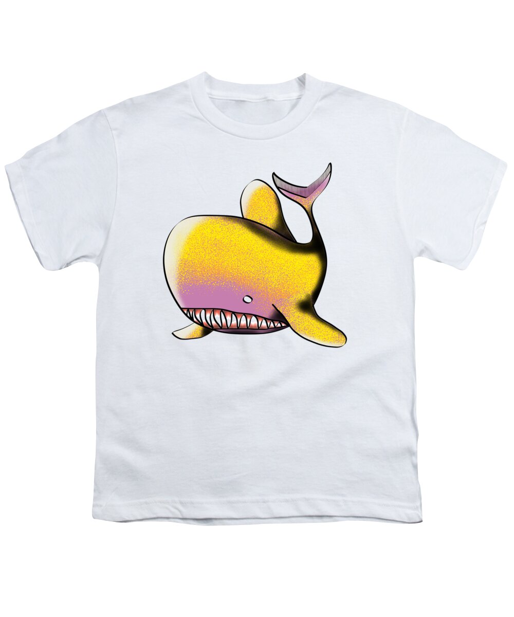 Goldfish Youth T-Shirt featuring the digital art Goldfish by Piotr Dulski