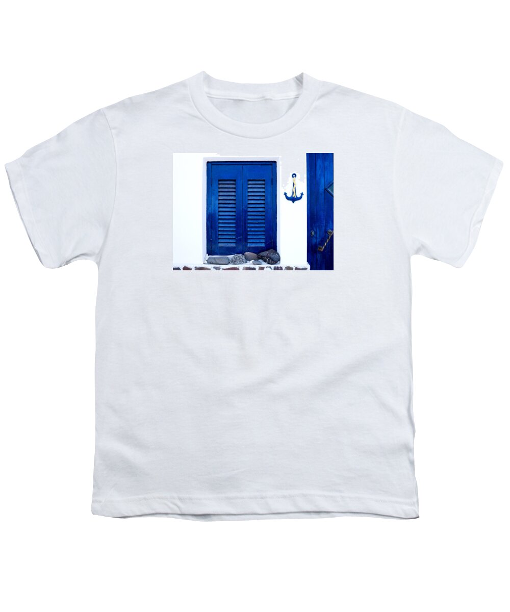 Home Youth T-Shirt featuring the photograph Greek traditional house exterior by Michalakis Ppalis