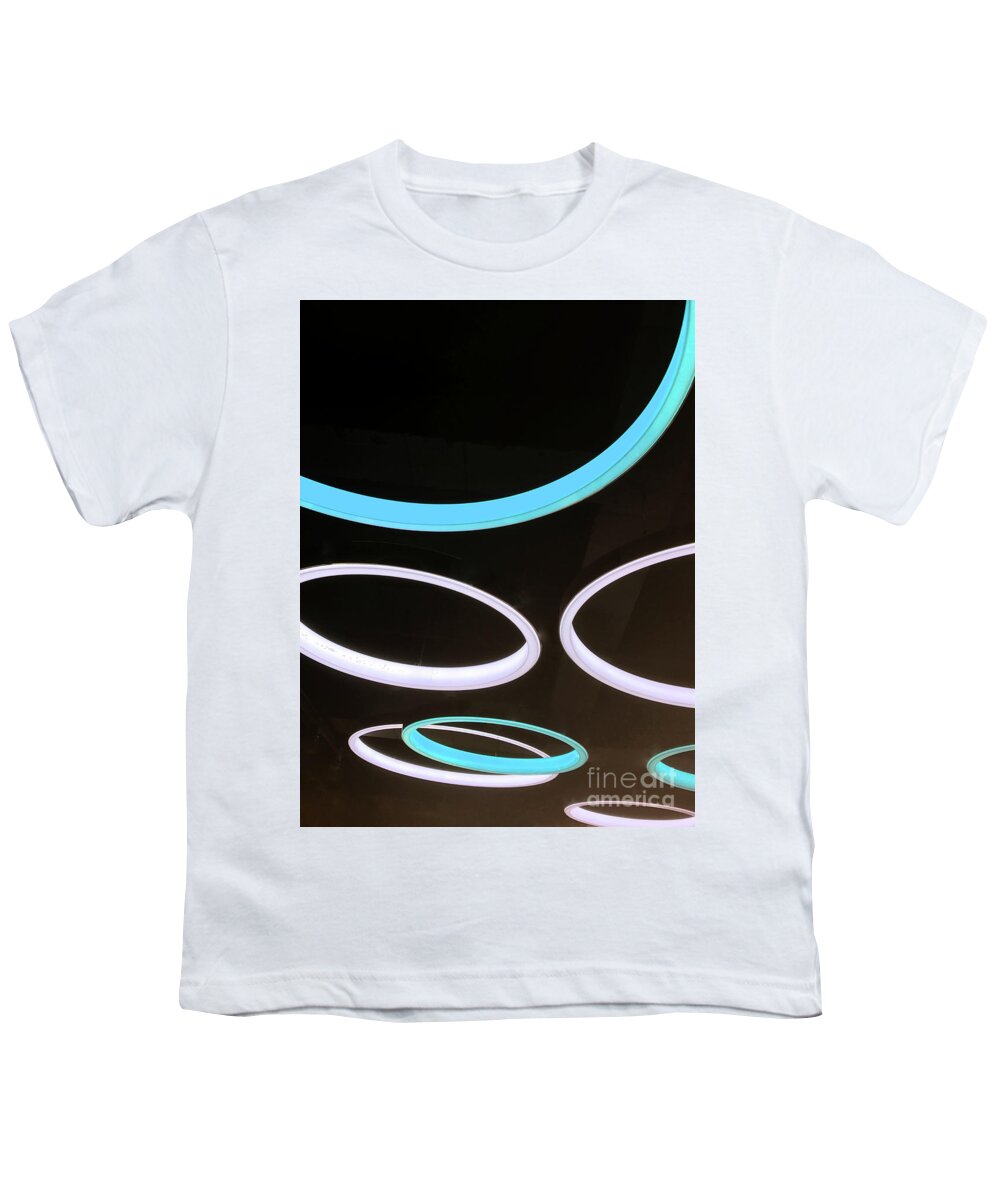 Abstract Youth T-Shirt featuring the photograph Halos on the Ceiling by Rick Locke - Out of the Corner of My Eye