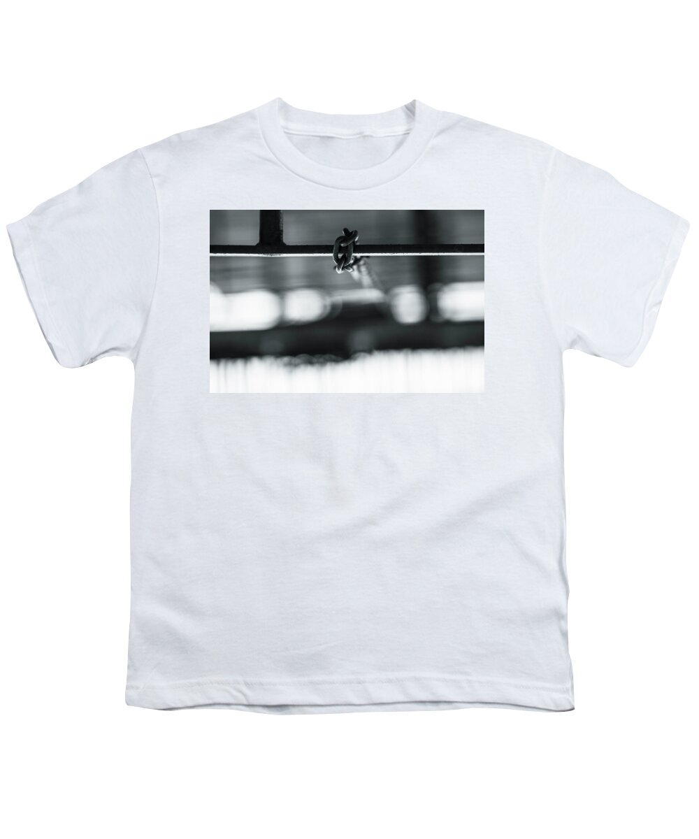 Chain Youth T-Shirt featuring the photograph Hanging chain by Jason Hughes