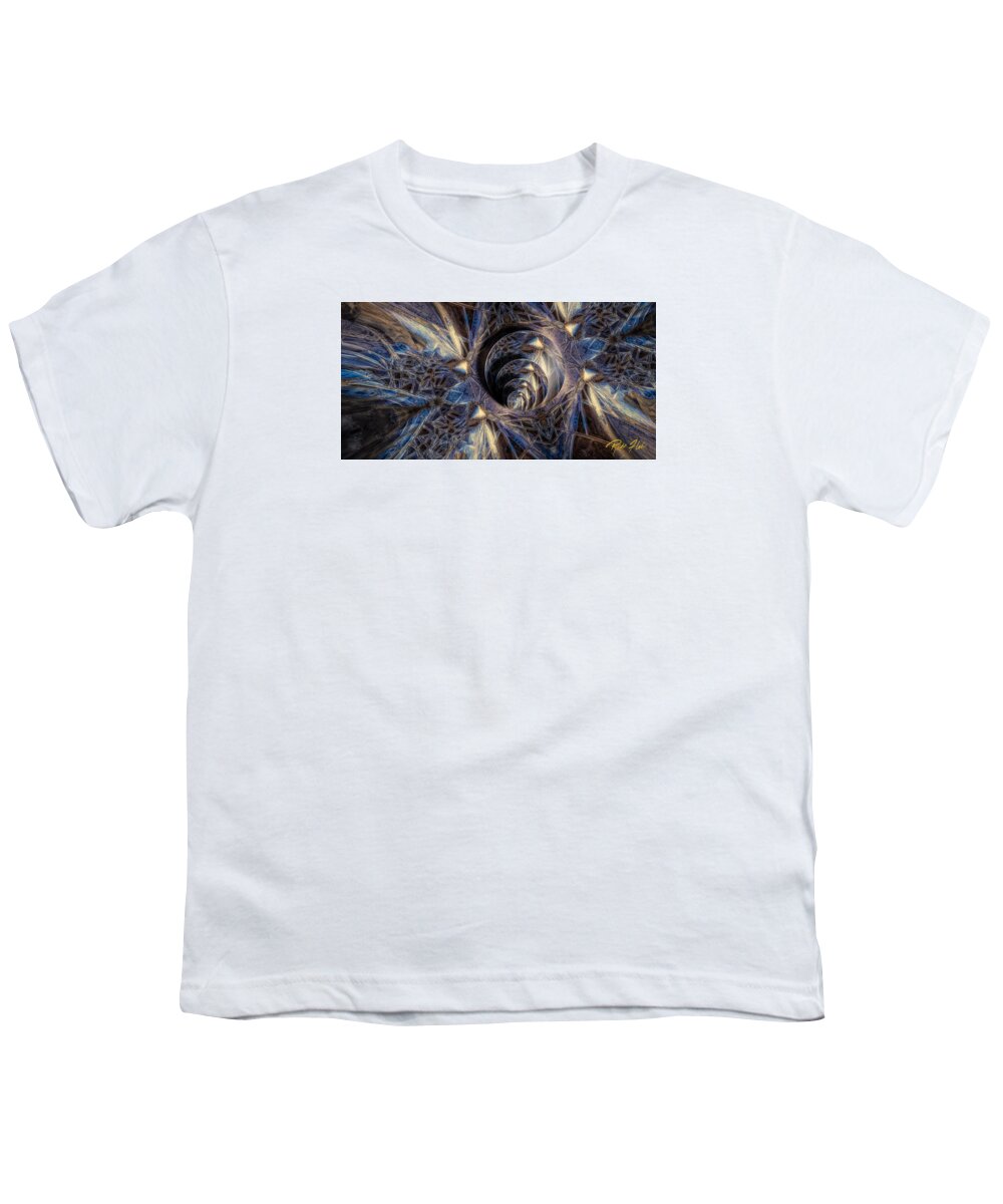 Crystals Youth T-Shirt featuring the photograph Ice Crystal Abstract by Rikk Flohr