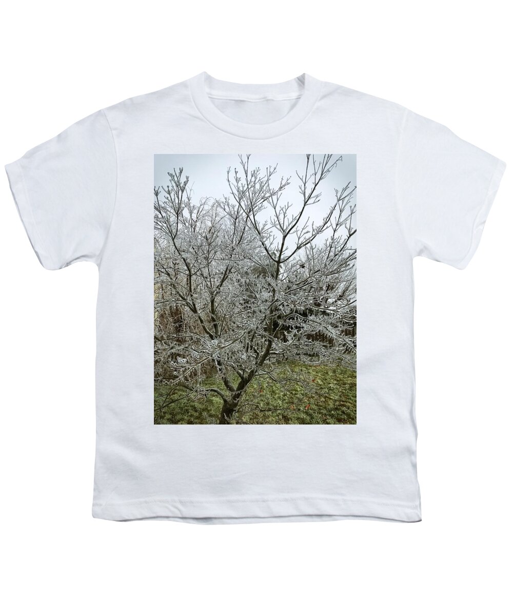 Ice Youth T-Shirt featuring the photograph Ice Storm by Chris Montcalmo