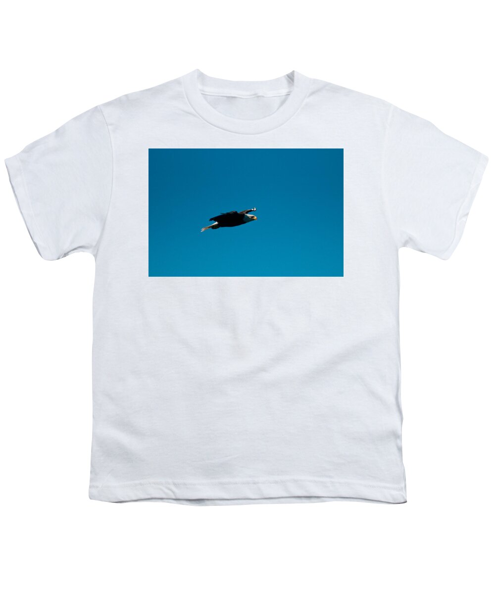 Eagle Youth T-Shirt featuring the photograph In Search of by Paul Mangold