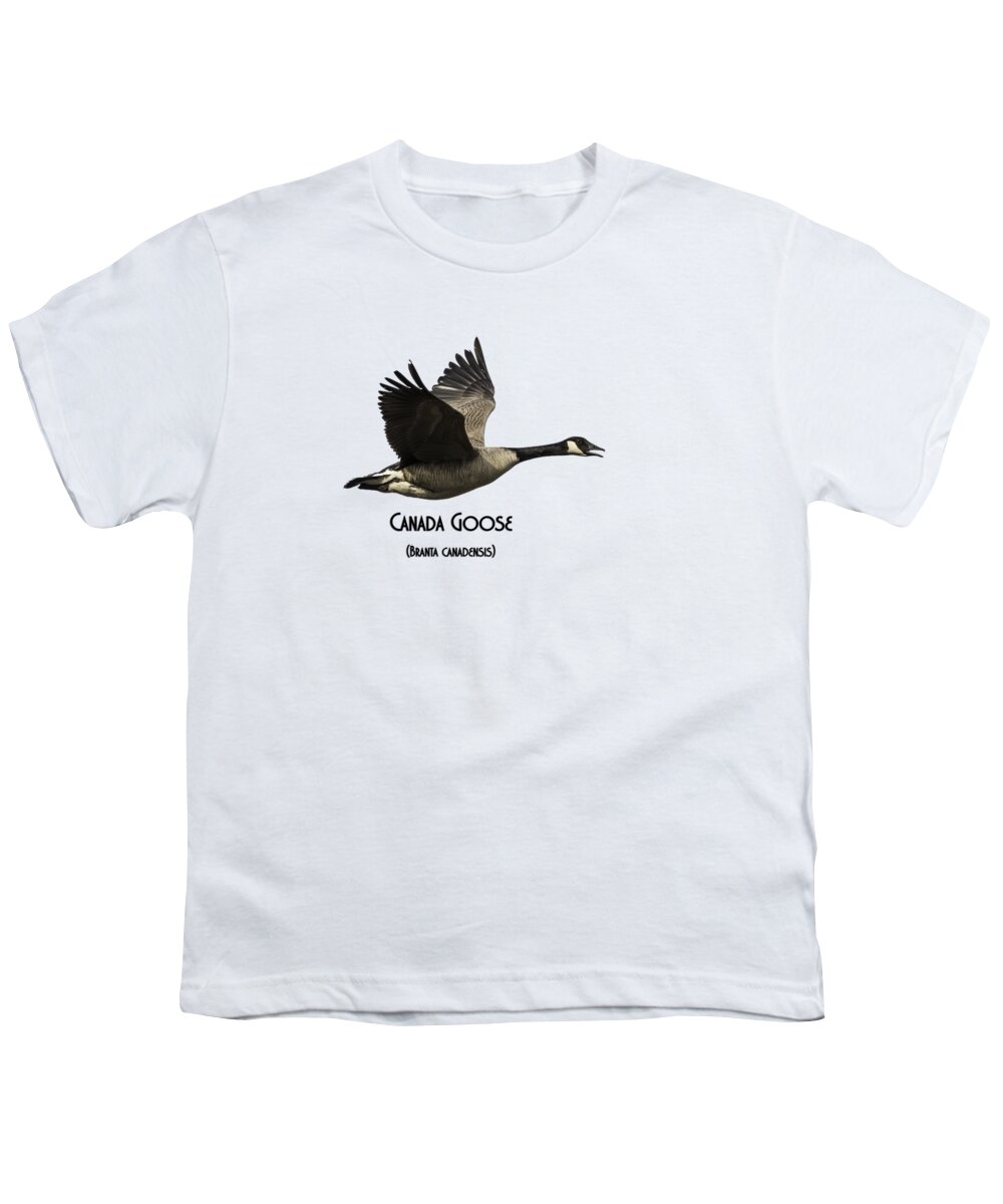Canada Goose Youth T-Shirt featuring the photograph Isolated Canada Goose 2015-1 by Thomas Young