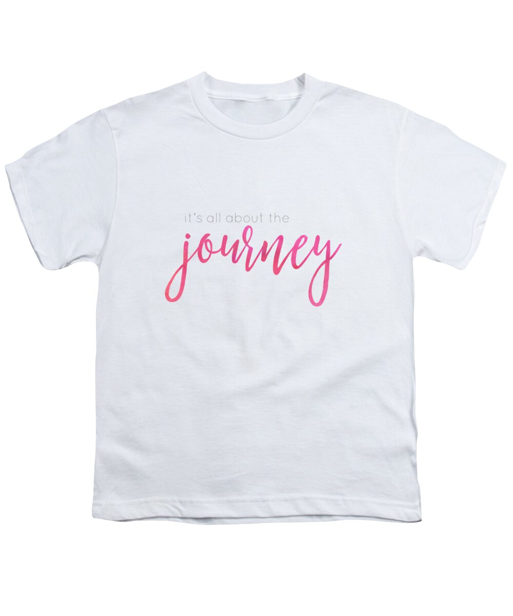 It's All About The Journey Youth T-Shirt featuring the digital art It's all about the journey by Laura Kinker