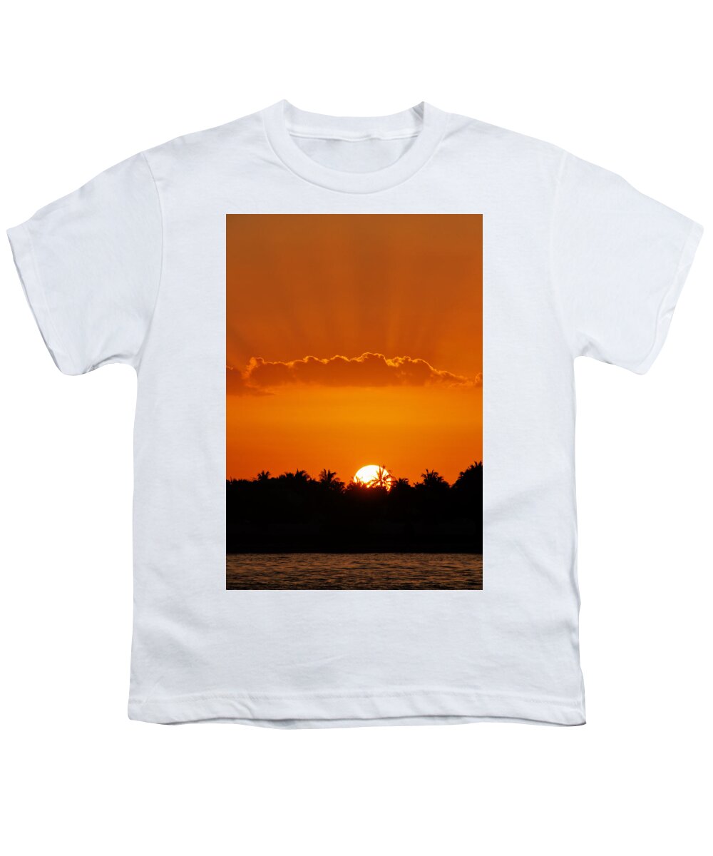 Sunset Youth T-Shirt featuring the photograph Key West Sunset 24 by Bob Slitzan