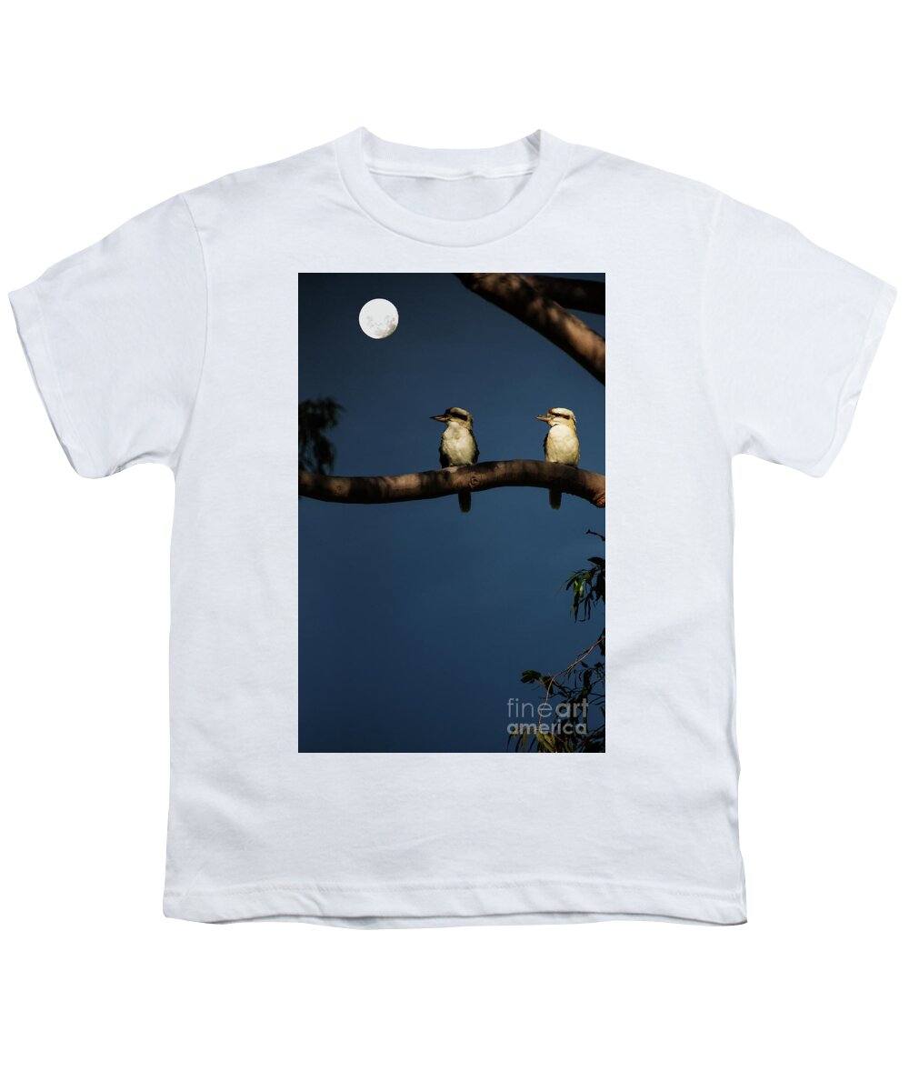 Kookaburra Youth T-Shirt featuring the photograph Kookaburra pair in gum tree by Sheila Smart Fine Art Photography