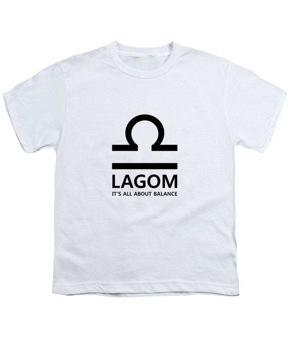 Richard Reeve Youth T-Shirt featuring the digital art Lagom - Balance by Richard Reeve