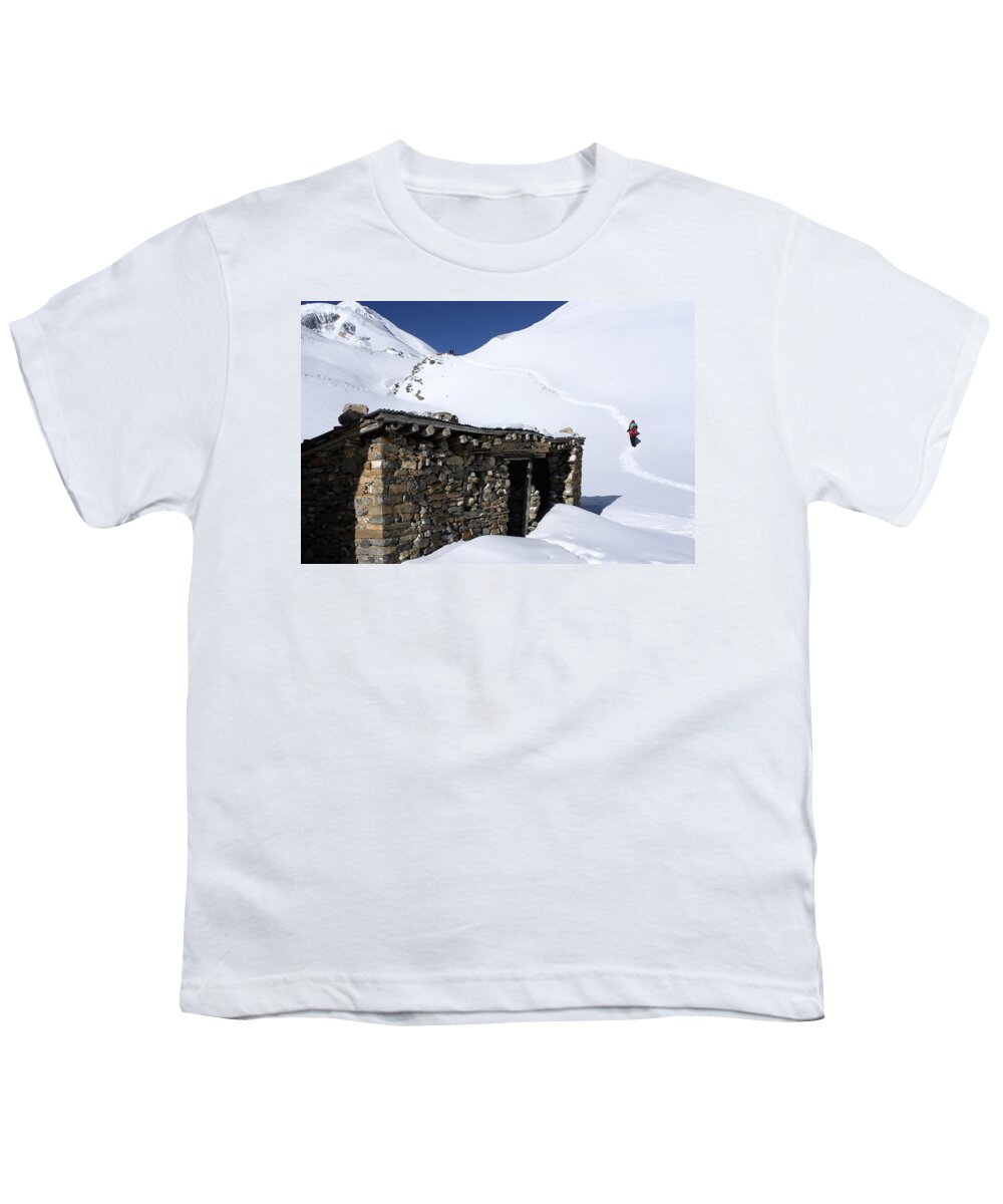 Nepal Youth T-Shirt featuring the photograph Last Outpost by Aidan Moran
