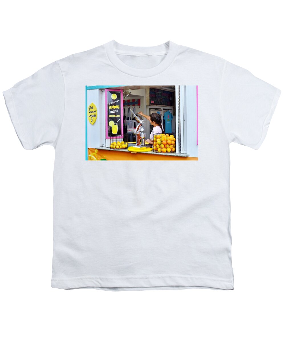 Shop Youth T-Shirt featuring the photograph Lemon's Make Lemonade - Rehoboth Beach Delaware by Kim Bemis