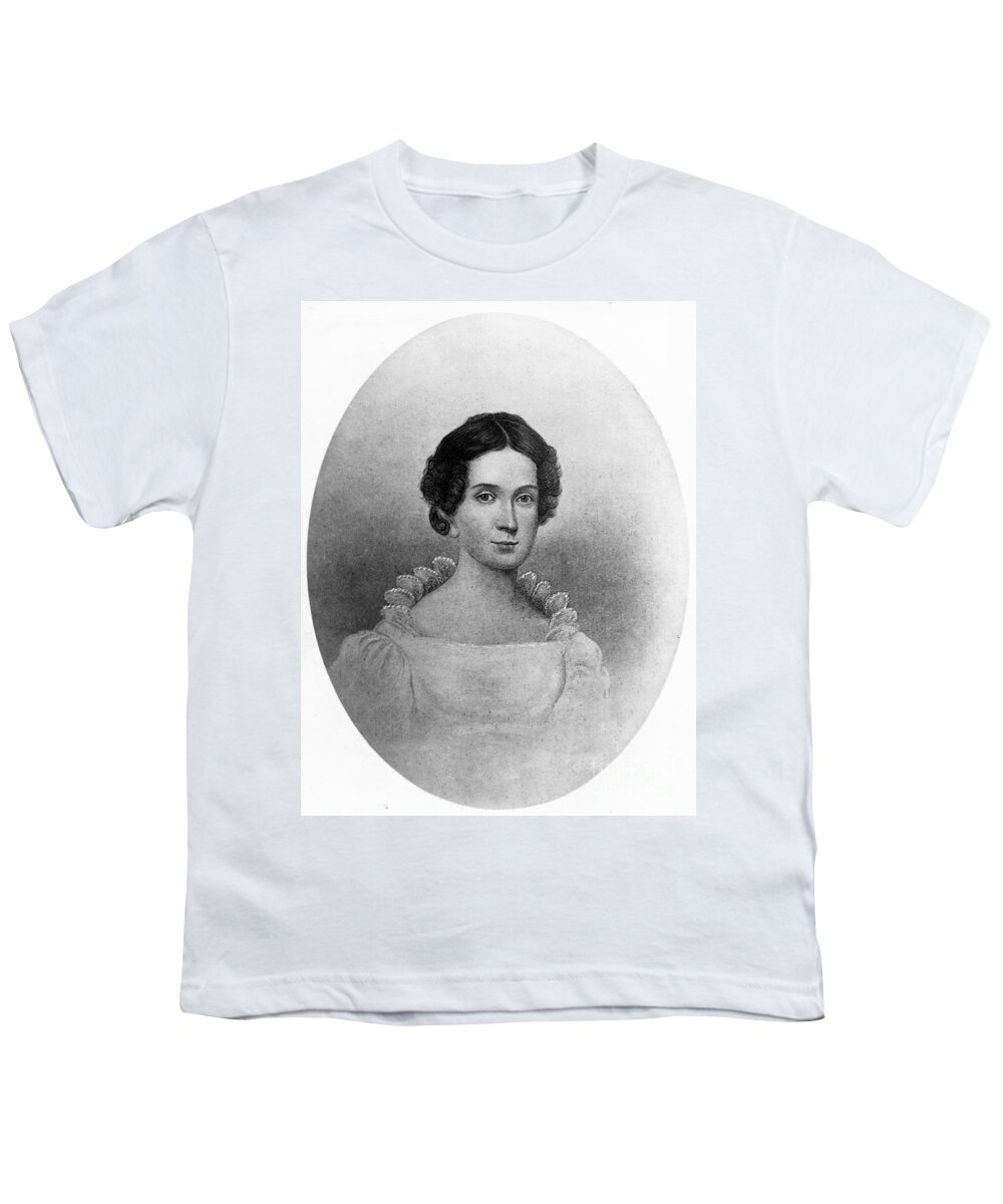 Government Youth T-Shirt featuring the photograph Letitia Tyler, First Lady by Science Source
