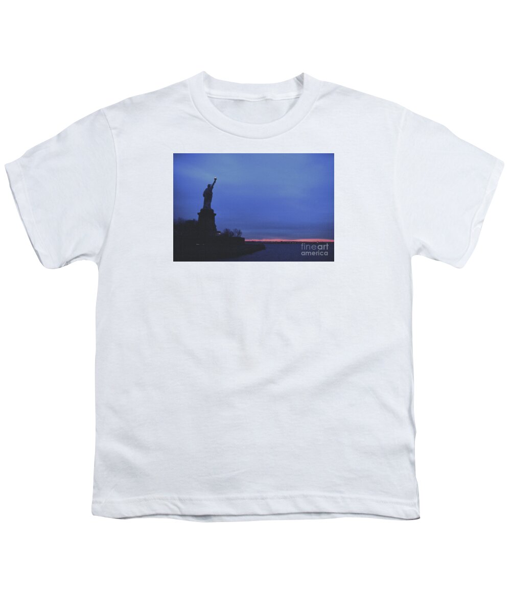 Statue Of Liberty Youth T-Shirt featuring the photograph Liberty's Light by Tom Wurl