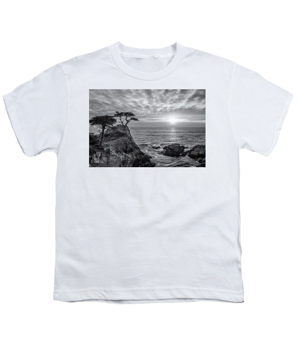 Lone Cypress Youth T-Shirt featuring the photograph Lone Cypress Classic by Bill Roberts