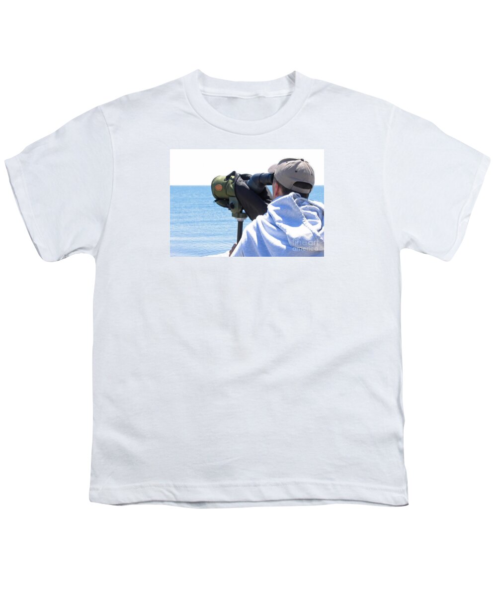 Birder Youth T-Shirt featuring the photograph Looking for Birds by Ann Horn