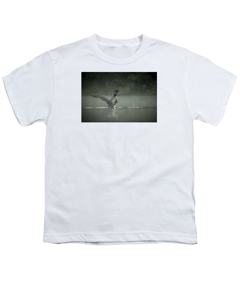 Loon Youth T-Shirt featuring the photograph Loon 7 by Vance Bell