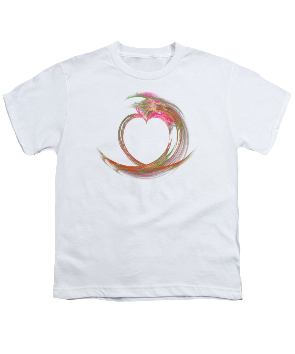 Love Youth T-Shirt featuring the digital art Love is in the Air by Ilia -