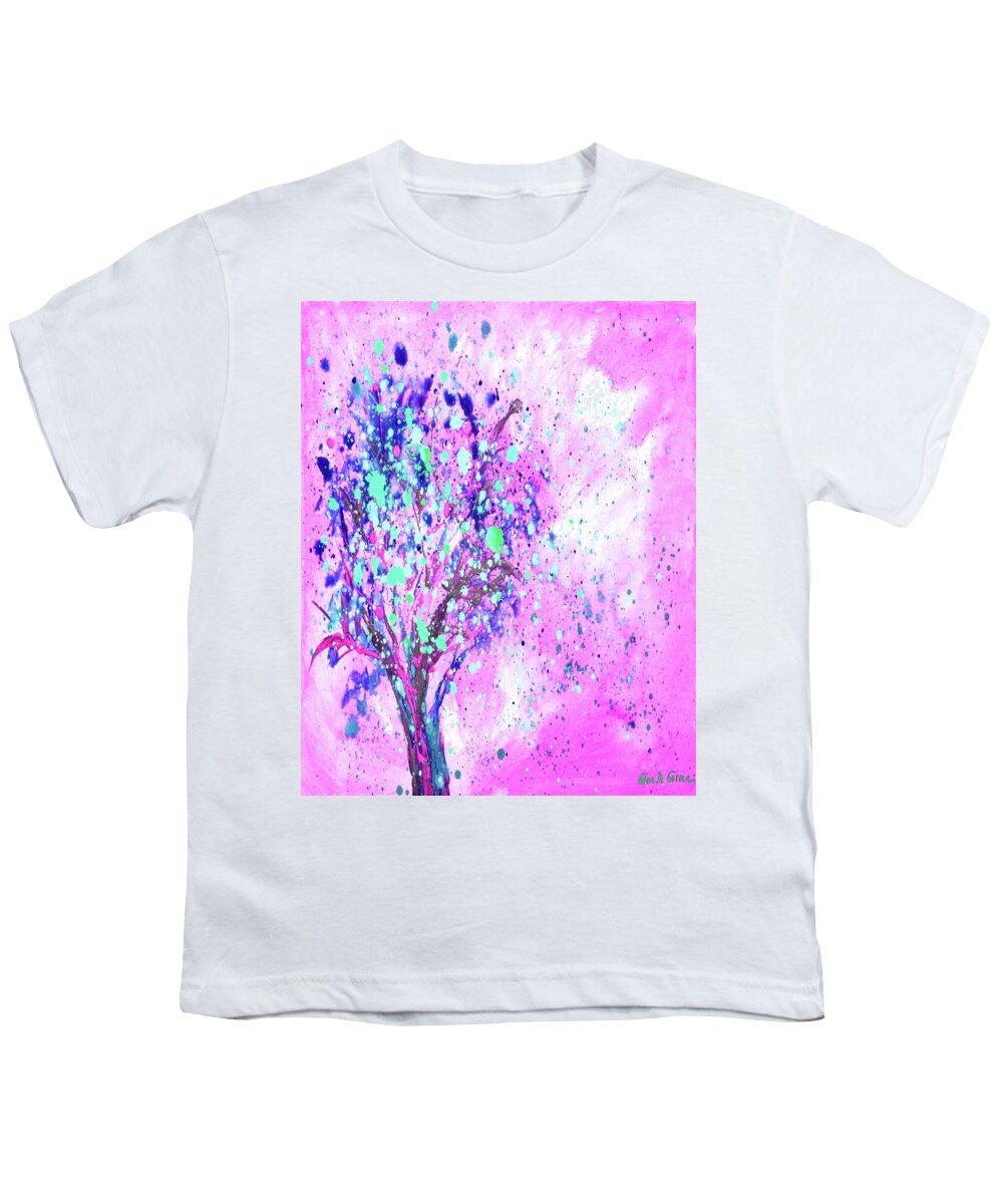 Tree Youth T-Shirt featuring the painting Magic Tree by Gina De Gorna