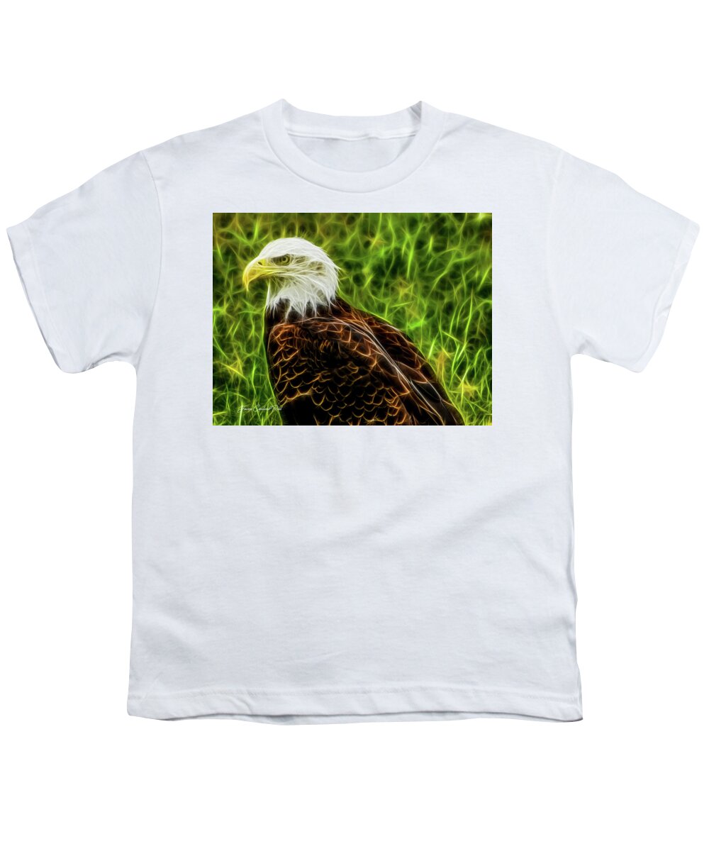 Bald Eagle Youth T-Shirt featuring the photograph Majestic Eagle by Joann Copeland-Paul