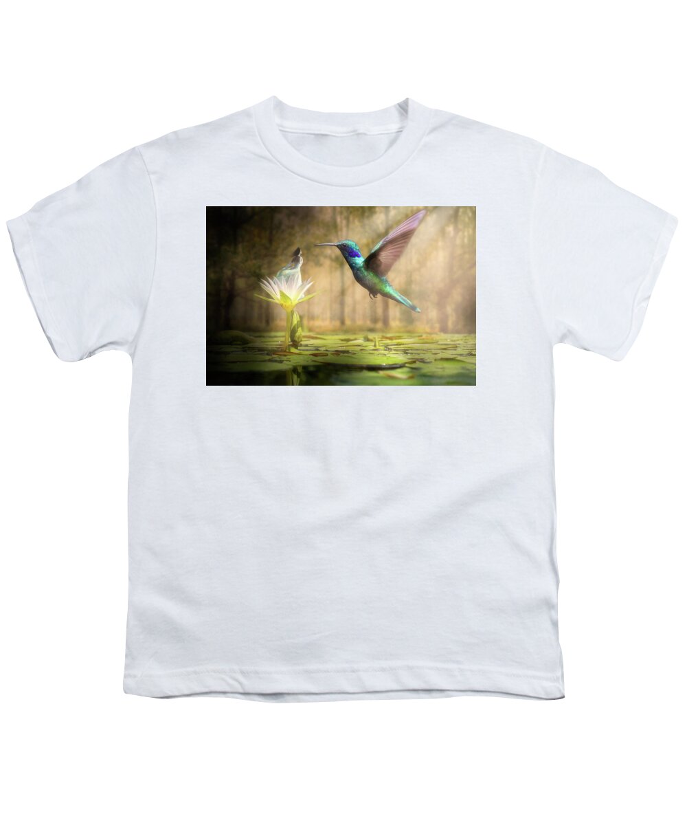 Wildlife Youth T-Shirt featuring the digital art Meeting Mother Nature by Nathan Wright