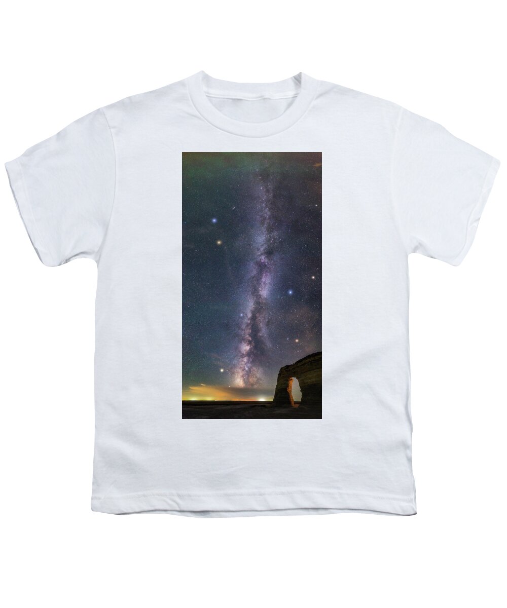 Night Sky Youth T-Shirt featuring the photograph Milky Way Magic by Darren White