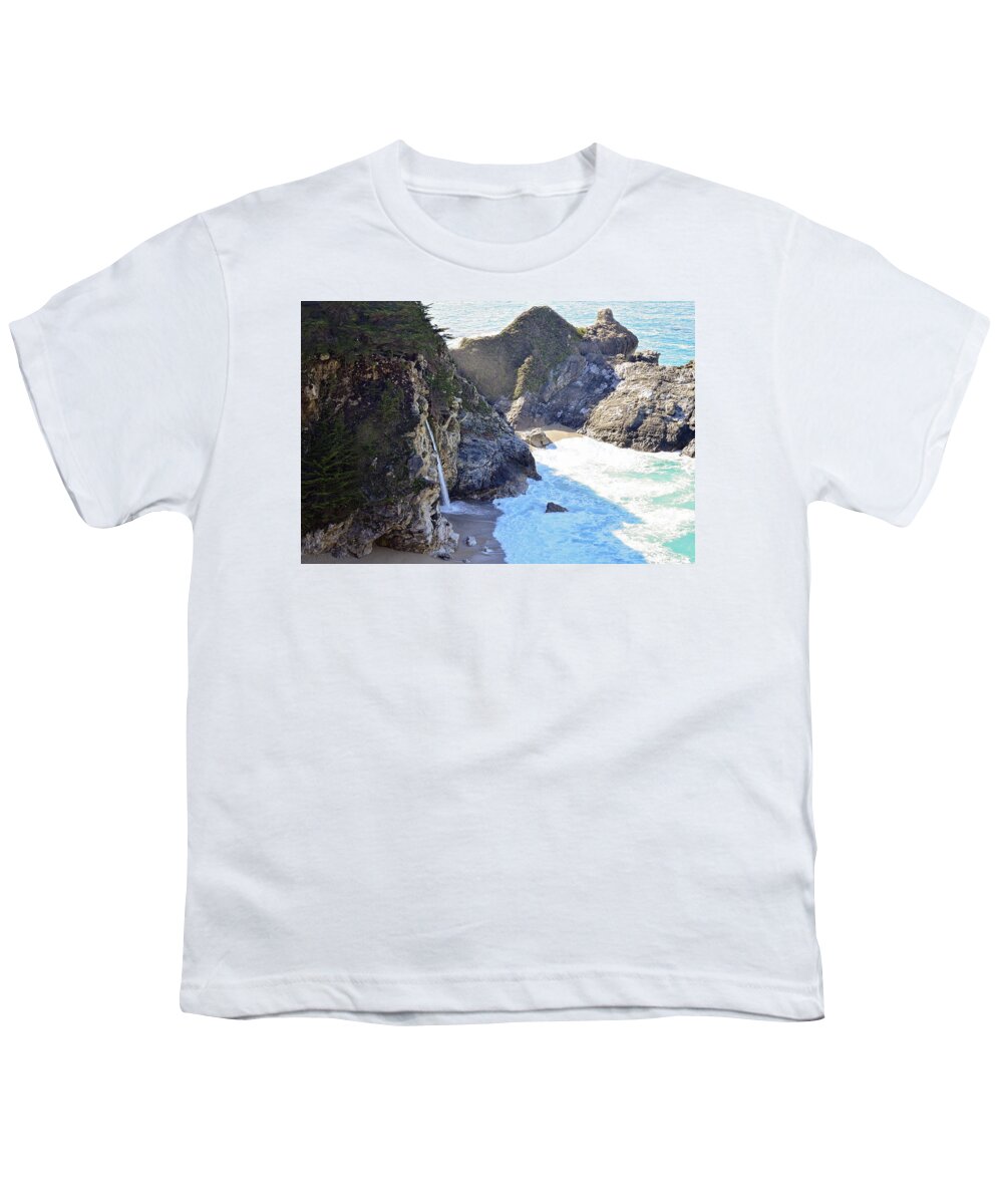 Waterfall Youth T-Shirt featuring the photograph Mist Across The Fall by Kellie Prowse