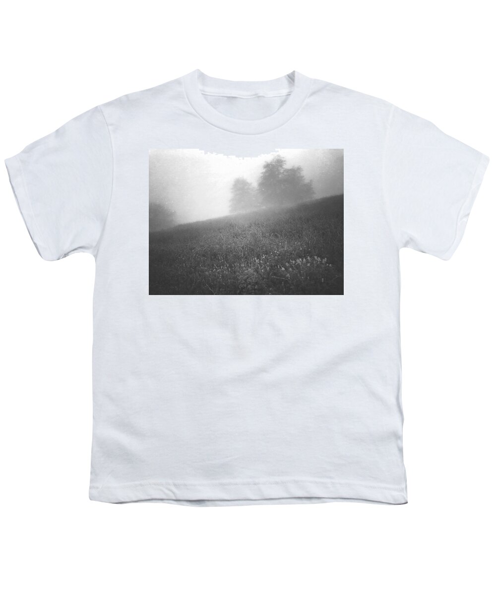 Mist Youth T-Shirt featuring the digital art Misty Hill by Kevyn Bashore