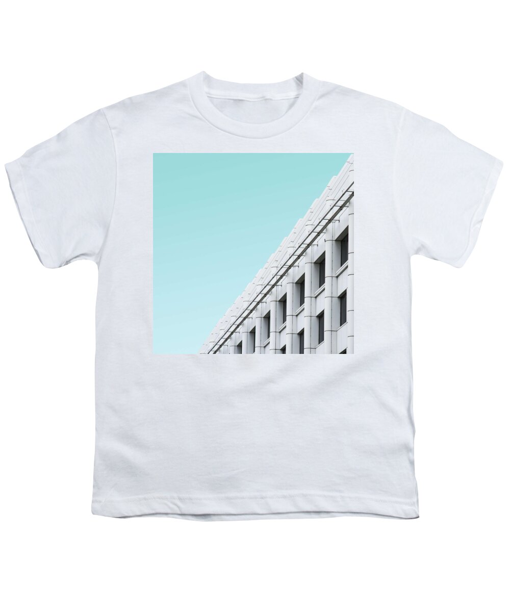 Architecture Youth T-Shirt featuring the painting Modern Architectural Building Series - 82 by Celestial Images
