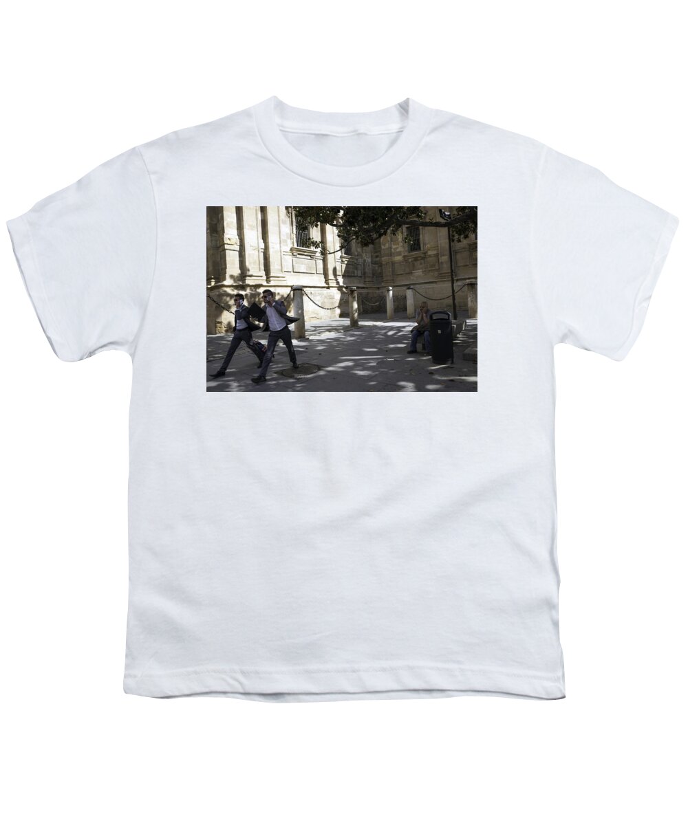 Men Youth T-Shirt featuring the photograph Modern Times 2 - Sevilla by Madeline Ellis