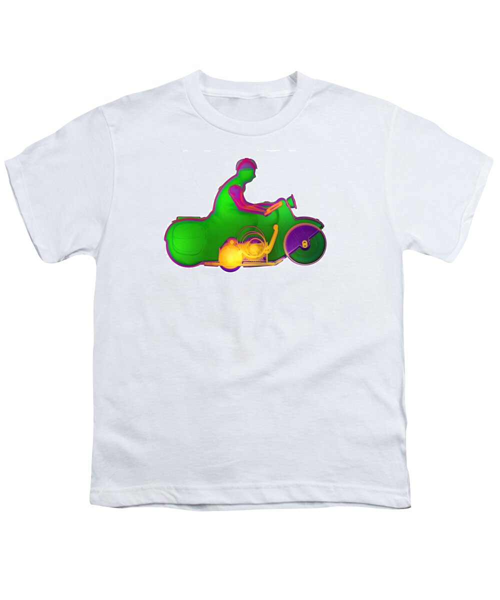  Youth T-Shirt featuring the photograph Motorcycle X-ray No. 7 by Roy Livingston