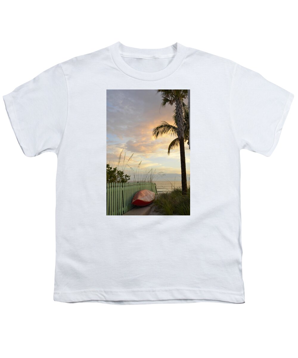 Palm Tree Youth T-Shirt featuring the photograph My Favorite Place by Alison Belsan Horton
