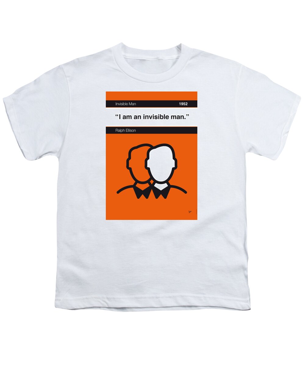 Ralph Youth T-Shirt featuring the digital art No010-MY-Invisible Man-Book-Icon-poster by Chungkong Art