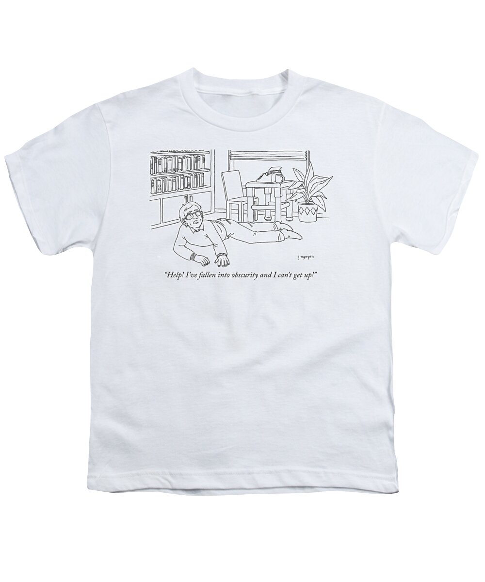 “help! I’ve Fallen Into Obscurity And Can’t Get Up!” Youth T-Shirt featuring the drawing Obscurity by Jeremy Nguyen