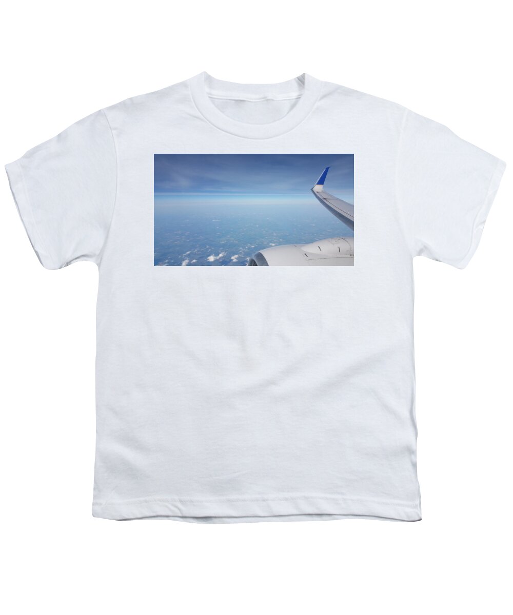 Plane Youth T-Shirt featuring the photograph One Who Flies by Britten Adams
