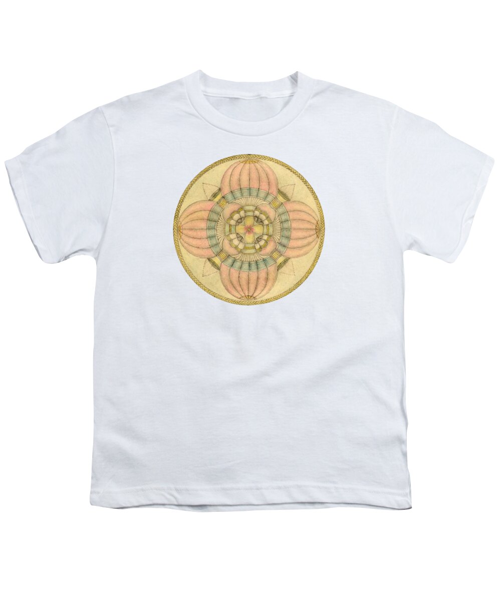 J Alexander Youth T-Shirt featuring the drawing Ouroboros ja087 by Dar Freeland