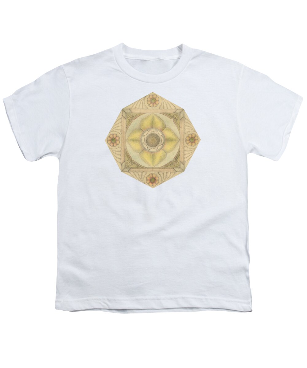 J Alexander Youth T-Shirt featuring the drawing Ouroboros ja111 by Dar Freeland