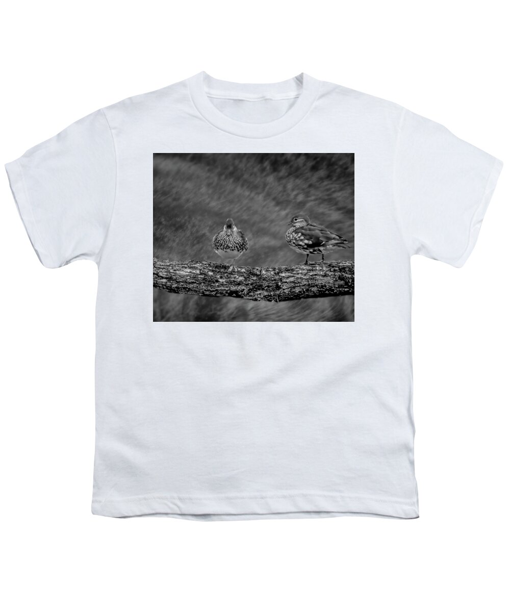 Tree Youth T-Shirt featuring the photograph Pair BW. by Leif Sohlman