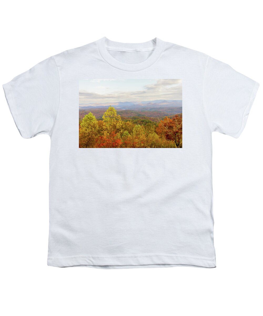 Autumn Youth T-Shirt featuring the photograph Panther Top View by Kelly Kennon